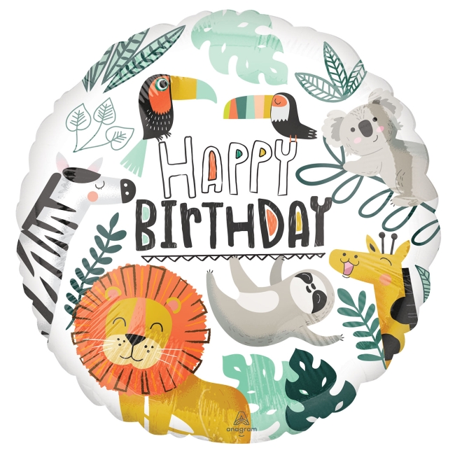 ***18/45CM GET WILD BIRTHDAY