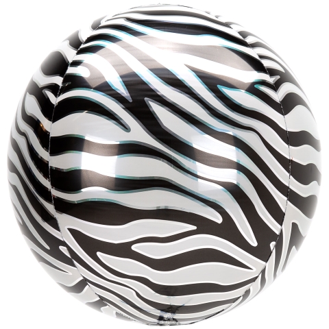 ORBZ ANAGRAM 15"-22" PRINT ANIMALZ ZEBRA