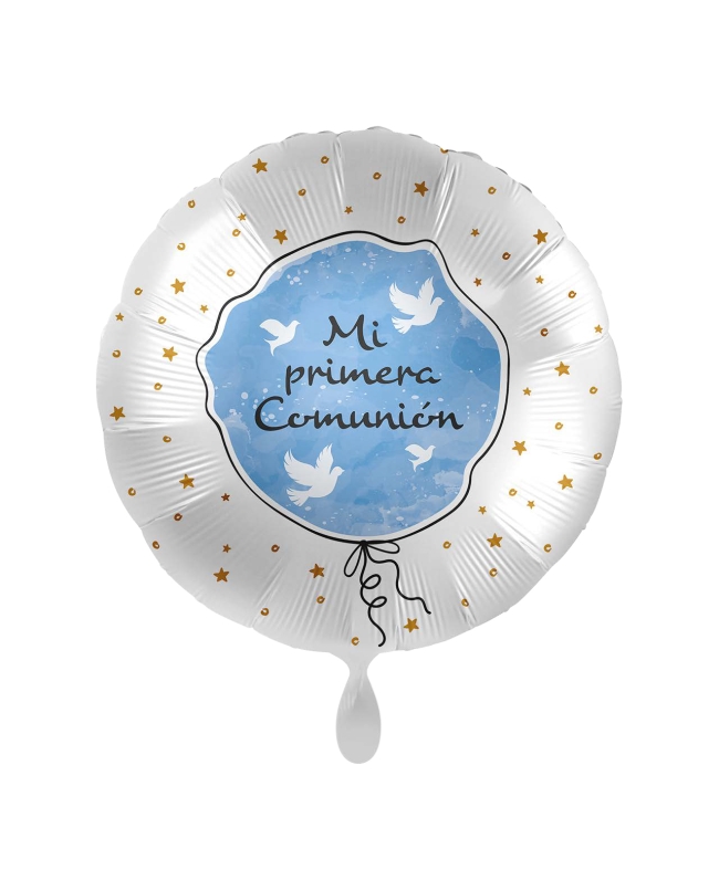 17/43CM MI PRIMERA COMUNION PALOMAS AZUL