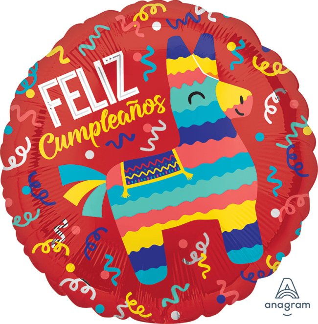 *.18/45CM (S40) FELIZ CUMPLEAÑOS FIESTA