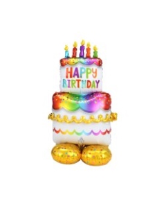 *AIRLOONZ (P70) TARTA HAPPY BDAY 68X134CM
