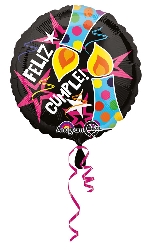 *.18"/45cm (S40) FELIZ CUMPLEAÑOS VELAS&ESTRELLAS