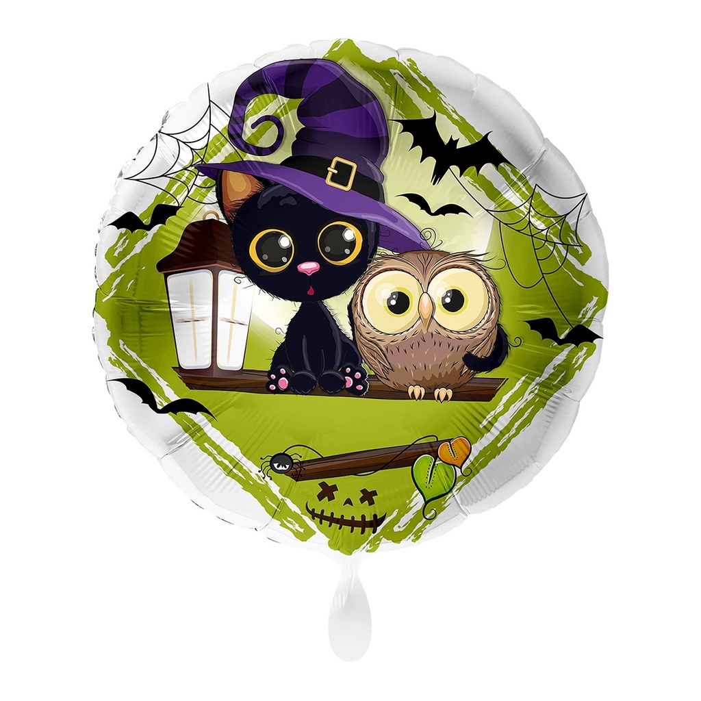*.17/43CM GATO-BUHO HALLOWEEN