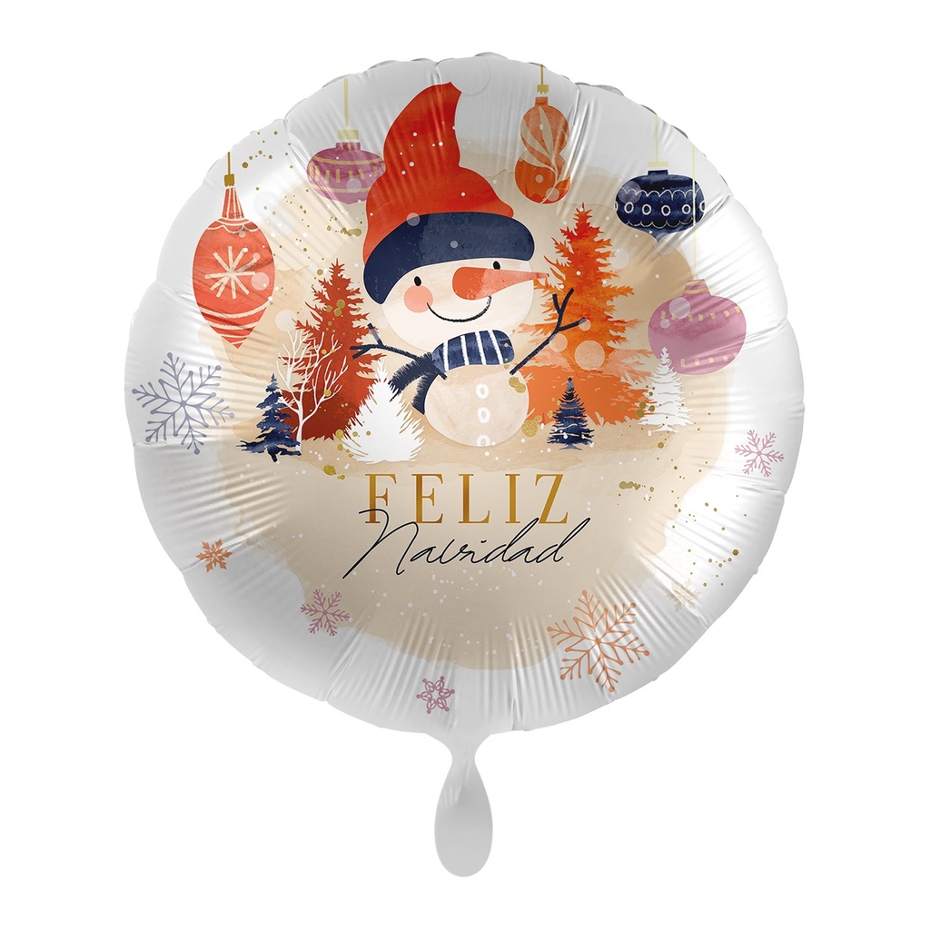 *.17/43CM SNOWMAN FELIZ NAVIDAD