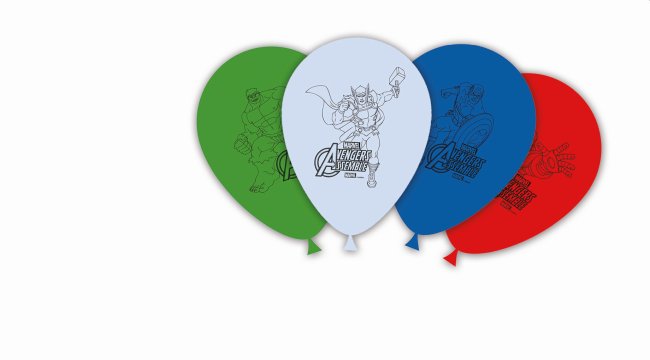 GLOBOS LATEX AVENGERS (8UND)