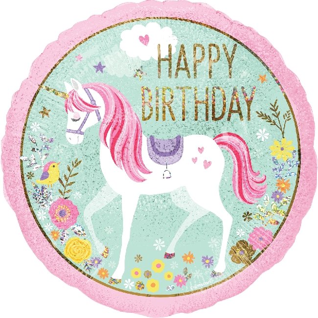 *18/45CM (S55) UNICORNIO MAGICAL HOLOGRAFIC