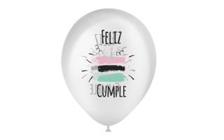 G LATEX CUMPLE TARTA R-12 BALLONIA (8 UN)