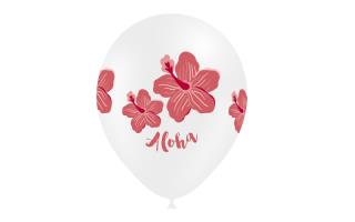 B/ 8 Globos 95cm perim.: Aloha rojo