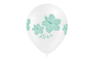 B/ 8 Globos 95cm perim.: Aloha turquesa