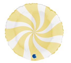 GLOBO CARAMELO FOIL 18" AMARILLO MATE