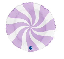 GLOBO CARAMELO FOIL 18" LILA MATE