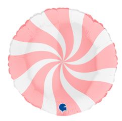 GLOBO CARAMELO FOIL 18" ROSA MATE