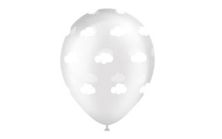 G LATEX TRANSP.NUBES BLANCAS R-12 BALLONIA (8 UN)