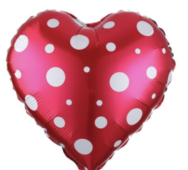 CORAZON FUCSIA LUNARES 18"