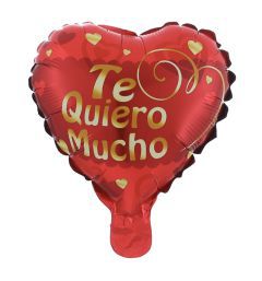 GLOBO CORAZON 10" TE QUIERO MUCHO