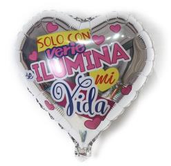 Corazón plata" solo con verte…"10"