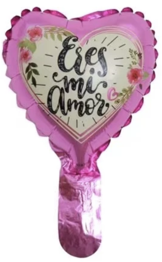 CORAZON MICRO 6" ERES MI AMOR ROSA