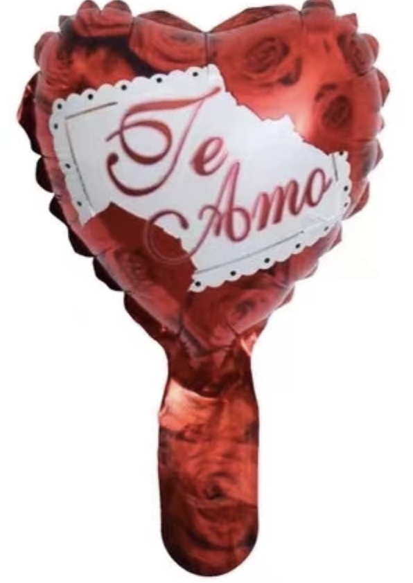 CORAZON MICRO 6" TE AMO ROSAS