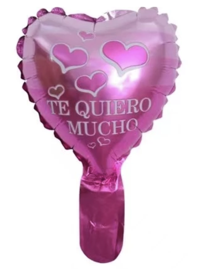 CORAZON MICRO 6" TE QUIERO MUCHO DEGRADADO ROSA