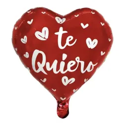 CORAZON ROJO TE QUIERO 18"