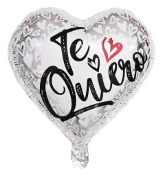 Corazón Te Quiero Plata 18"
