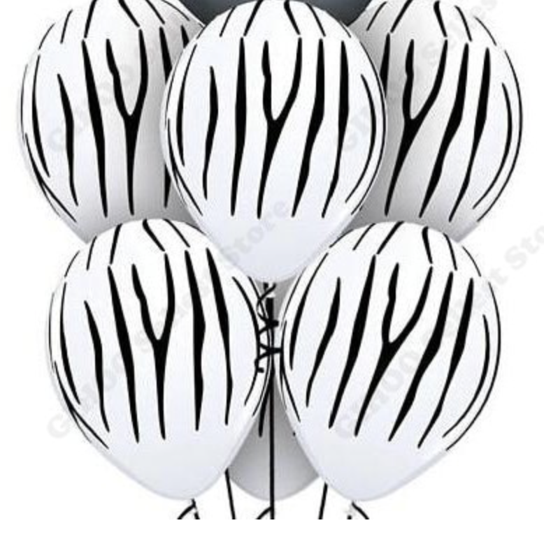 PACK 4 GLOBOS CEBRA