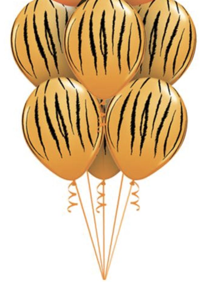 PACK 6 GLOBOS TIGRE