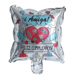 10" FELIZ CUMPLE AMIGA CUADRADO