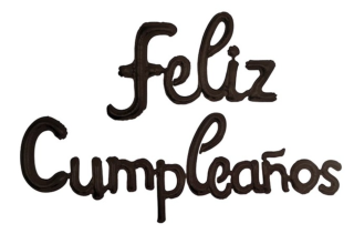 Letras Feliz Cumpleaños Negro