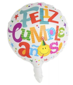 MICRO 6" FELIZ CUMPLEAÑOS EMOJI