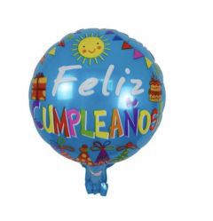 GLOBO CIRCULO 10´ AZUL SOL