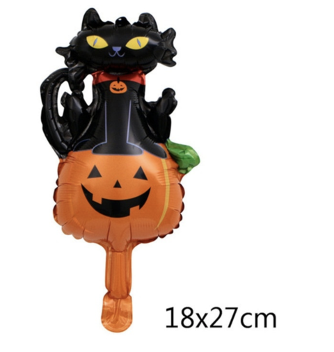 GLOBO 10´ CALABAZA CON GATO