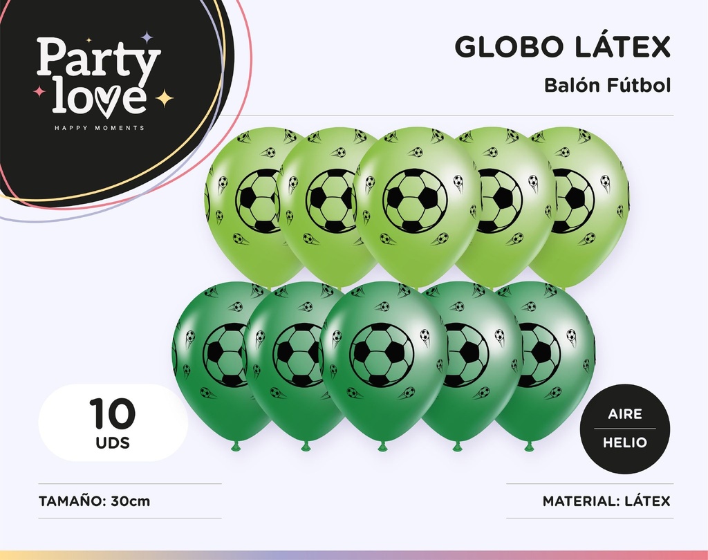 GLOBO FUTBOL 10U LATEX