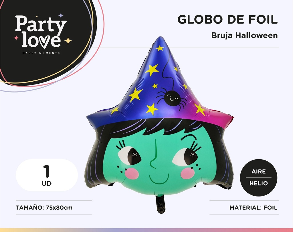 GLOBO HALLOWEEN BRUJA