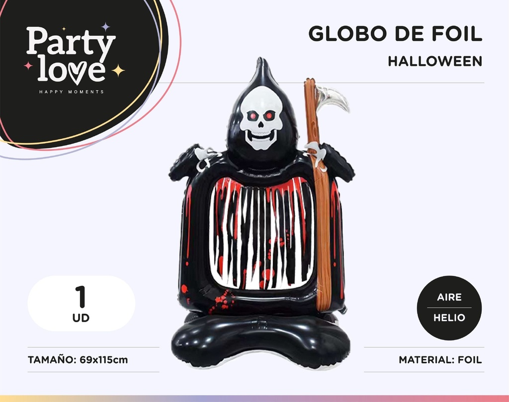 GLOBO MUERTE  69X115CM