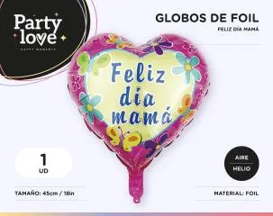 [997] GLOBO FOIL FELIZ DÍA MAMA 45CM/18IN