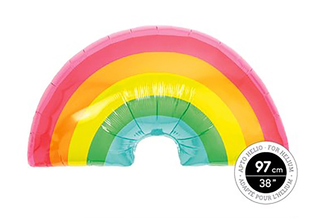 GLOBO POLIAMIDA ARCOIRIS MULTICOLOR 97CM-38 APTO