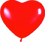 G LATEX FORMA CORAZON ROJO 15cm (50)  SEMPERTEX
