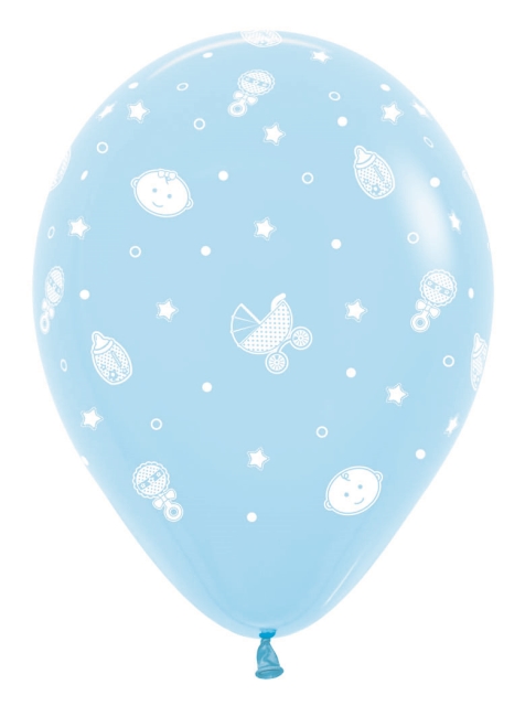 G LATEX FASHION PSTL  AZUL BEBES 30cm (12)  SEMPERTEX