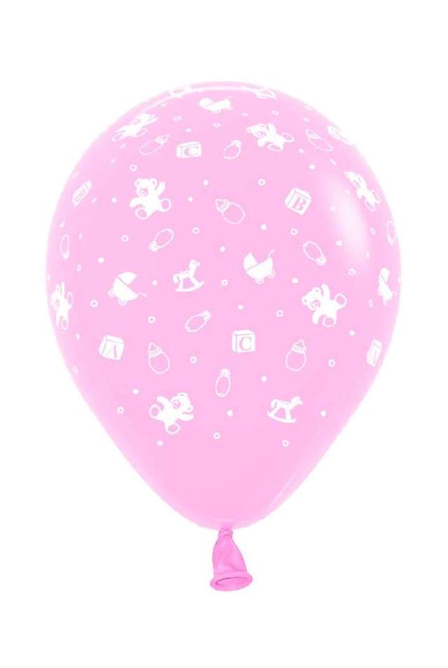 G LATEX FASHION PSTL  ROSA BEBES 30cm (12)  SEMPERTEX