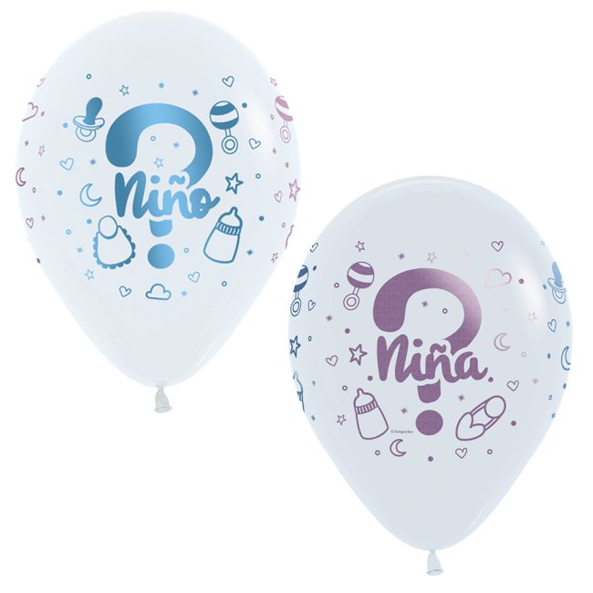 G LATEX FASHI BLANCO ADIVINA NIÑO O NIÑA 30CM (pack de 12)