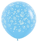 G LATEX BEBE AZUL 90cm(1u)  SEMPERTEX