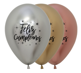 G LATEX SURT REFLEX DELUXE F.CUMPLEAÑOS 30CM (12)9