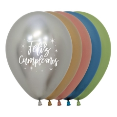 G LATEX SURT REFLEX F.CUMPLEAÑOS 30CM (12)9 SEMPERTEX