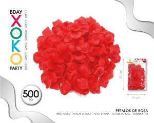 PETALOS DE TELA 500PC ROJO