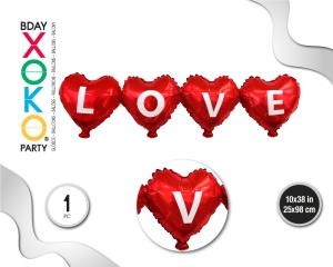 GUIRNALDA GLOBO FOIL LOVE 25*98CM