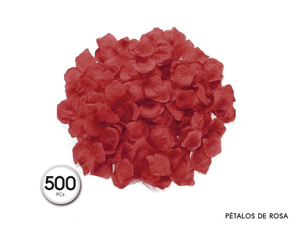 PETALOS DE TELA 500PC GRANATE
