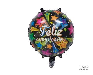 GLOBO MYLAR FELIZ CUMPLE 45CM