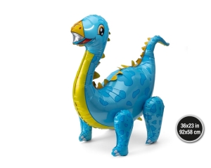 GLOBO FOIL DINO AZUL 92CM*58CM