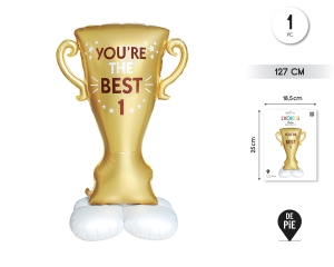 GLOBO FOIL TROFEO ORO